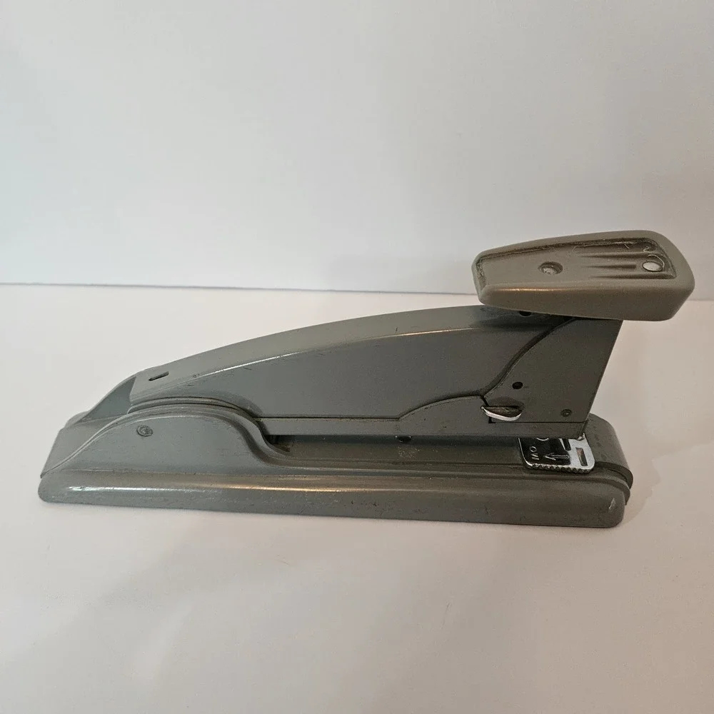 Vintage Retro Industrial MCM Swingline Speed Stapler  No. 4 Gray USA Works